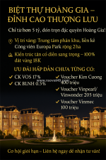 Bán biệt thự hoàng gia chỉ hơn 5 tỷ – chạm tới đỉnh vinh hoa!