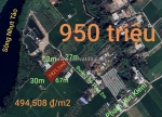 Bán lô đất lúa hai mặt đường  bê tông giá 950 triệu