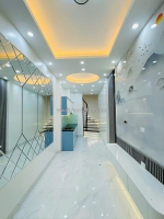 Bán nhà an sơn trương định 24/28m2. 4 tầng. mặt tiền 2.7m. giá 5.89 tỷ hai bà