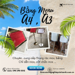 Bảng chỉ dẫn inox a4, a3