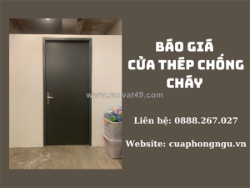 Báo giá cửa thép chống cháy có kiểm định mới nhất tp hcm