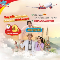 Bay thẳng đà nẵng – kuala lumpur cùng vietjet