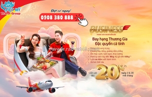 Bay thượng hạng săn deal vàng 20% cùng vietjet business