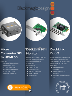 Blackmagic design: nâng tầm studio, ghi hình chuyên nghiệp