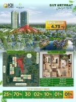 Căn hộ 2pn eco retreat hướng đông nam view biệt thự đảo & trực diện quảng