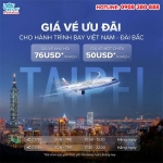 China airlines ưu đãi vé máy bay đi đài bắc