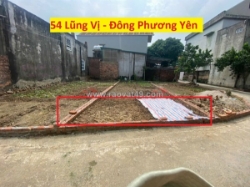Chính chủ bán lô đất đẹp 54m tại đông phương yên-chương mỹ-hà nội