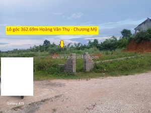 Chính chủ cần bán lô đất 362,69m tại hoàng văn thụ-chương mỹ-hà nội