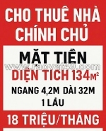Chính chủ cho thuê nhà mặt tiền 1 lầu số 94 đường kha vạn cân, phường hiệp bình