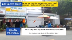 Cho thuê nhà mặt tiền chợ tân hương 126m² - 20triệu