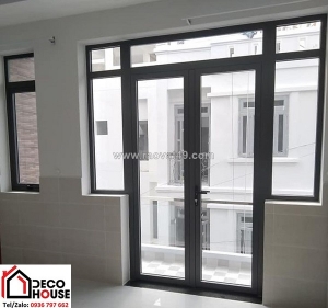 Cửa nhôm xingfa lùa 2 cánh đẹp phù hợp nhà ống