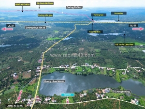 Cưkuin- đắk lắk đất giáp hồ tự nhiên lại sẵn thổ cư kdc đông đường bêtông tới