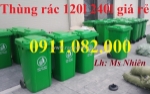 Cung cấp thùng rác nhựa giá rẻ uy tín, thùng rác 120l 240l 660l giá rẻ mới 100%- lh 0911.082.000