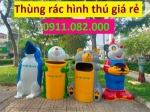 Cung cấp thùng rác phân loại, thùng rác hình thú giá rẻ- lh 0911082000 báo giá