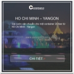 Cước vận tải hàng hóa từ việt nam đi cảng yangon, myanmar