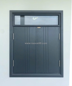 Giá cửa thép vân gỗ tại nha trang/cửa chính chống nắng, mưa 2