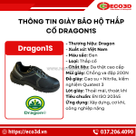 Giày bảo hộ thấp cổ dragon 1s – bền bỉ & đạt chuẩn quốc tế