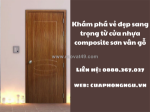 Khám phá vẻ đẹp sang trọng từ cửa nhựa composite sơn vân gỗ.