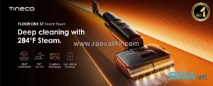 Làm sạch bằng một tay với máy tineco s7 stretch steam