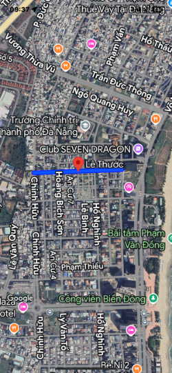 Lô đất hoa hậu biển mặt tiền lê thước – sơn trà – đà nẵng