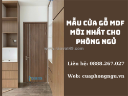 Mẫu cửa gỗ mdf mới nhất cho phòng ngủ