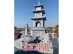 Mẫu tháp mộ đá xanh đen đẹp - mộ tháp đá phật giáo