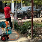 Máy phun thuốc đẩy tay ắc quy turbo tba60 giá rẻ