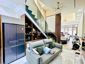 Nhà quận 1- mặt tiền phường tân định- xe hơi trong nhà 60m2 cao 3 tầng nt sịn: