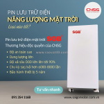 Pin lưu trữ năng lượng mặt trời nên dùng loại nào?
