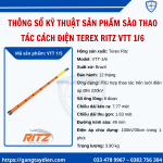 Sào thao tác cách điện terex ritz vtt 1/ 1,63-7,77m