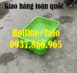 Sọt đựng rau củ trong siêu thị, sóng nhựa, bán sọt nhựa cao 10 toàn quốc