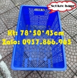 Sọt kéo hàng xưởng may, sọt rỗng có bánh xe dưới đáy, sọt nhựa 5 bánh xe , sọt công nghiệp