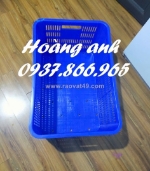 Sọt nhựa kt 61*42*31cm đáy đặc, sóng nhựa hở dùng dùng trong nhà máy, phân phối sọt nhựa