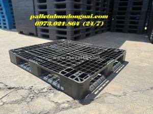 Thanh lý pallet nhựa 1200x1000x150mm giá rẻ - giao hàng tận nơi