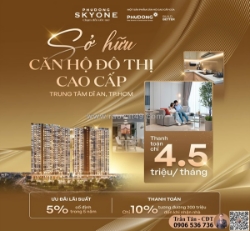 Thanh toán 4,5 triệu/tháng – an cư tại căn hộ skyone hiện đại cho người trẻ