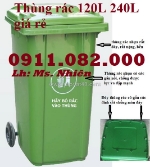 Thùng rác nhựa, thùng thu gom rác giá rẻ- thùng rác công cộng 120l, 240l, 660- lh 0911082000