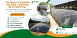 Túi biogas 6 khối đến 400 khối – giải pháp xử lý chất thải
