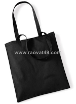 Túi tote đen trơn đơn giản, thanh lịch, dễ phối đồ