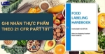 Yêu cầu ghi nhãn thực phẩm theo 21 cfr 101 của fda