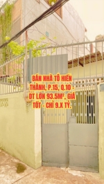 🔥 bán nhà tô hiến thành, p.15, q.10 - dt lớn 93.5m², giá tốt - chỉ 9.x tỷ.