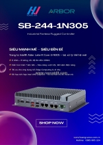 ✨ sb-244-1n305 industrial fanless rugged controller ✨