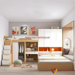 12+ mẫu giường tầng liền tủ quần áo đa năng, thiết kế sáng tạo cho nhà nhỏ