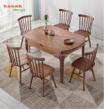 Bàn ăn mở rộng thiết kế hiện đại – giải pháp tối ưu cho không gian sống gia đình