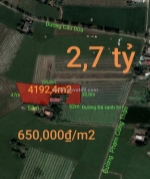 Bán gấp lô đất lúa chuyển thổ không dính quy hoạch giá 2,7 tỷ