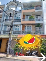 Bán nhà mặt phố nguyễn thị búp, q.12, dt 100m2, 3 tầng, 5pn, sổ hồng, giá 8 tỷ.