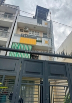 **bán nhà phường 4 tân bình** hxh cách mạng tháng 8; 4,5 x13m 4 tầng