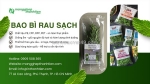 Bao bì rau sạch chất lượng - thiết kế in ấn theo yêu cầu