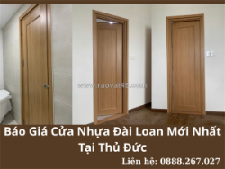 Báo giá cửa nhựa đài loan mới nhất tại thủ đức