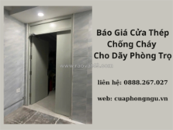 Báo giá cửa thép chống cháy cho dãy phòng trọ mới nhất