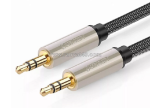 Cáp âm thanh ugreen 40782 av125 – 3m, màu đen, 2 đầu 3.5mm dương bọc kim loại cao cấp